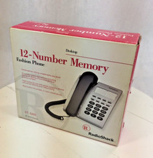 VTG Radio Shack ET-3205 12-Number Memory Desktop Fashion Phone