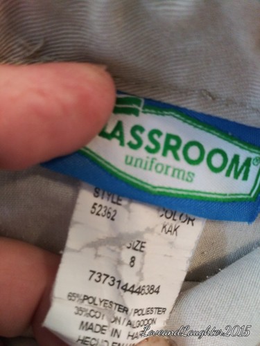 Classroom Uniforms Shorts Boys Size 8 Khaki Adjustable Waist Band Unisex - Picture 9 of 9