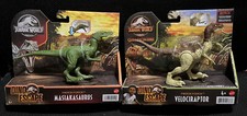 JURASSIC WORLD LOT OF VELOCIRAPTOR AND MASIAKASAURUS