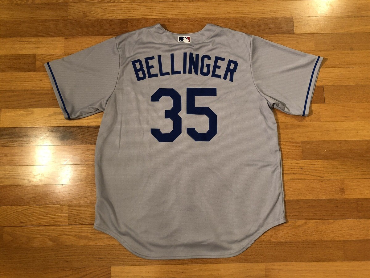 New XL Nike Los Angeles Dodgers Cody Bellinger #35 Grey Jersey MLb