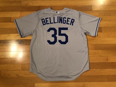 New XL Nike Los Angeles Dodgers Cody Bellinger #35 Grey Jersey MLb