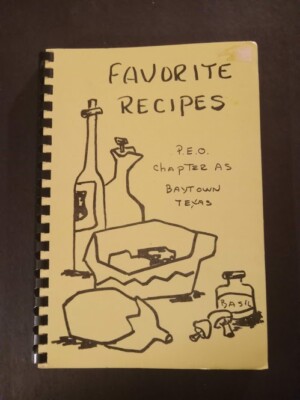Cookbook Favorite Recipes Peo Sisterhood Chapter  Vintage cookbook