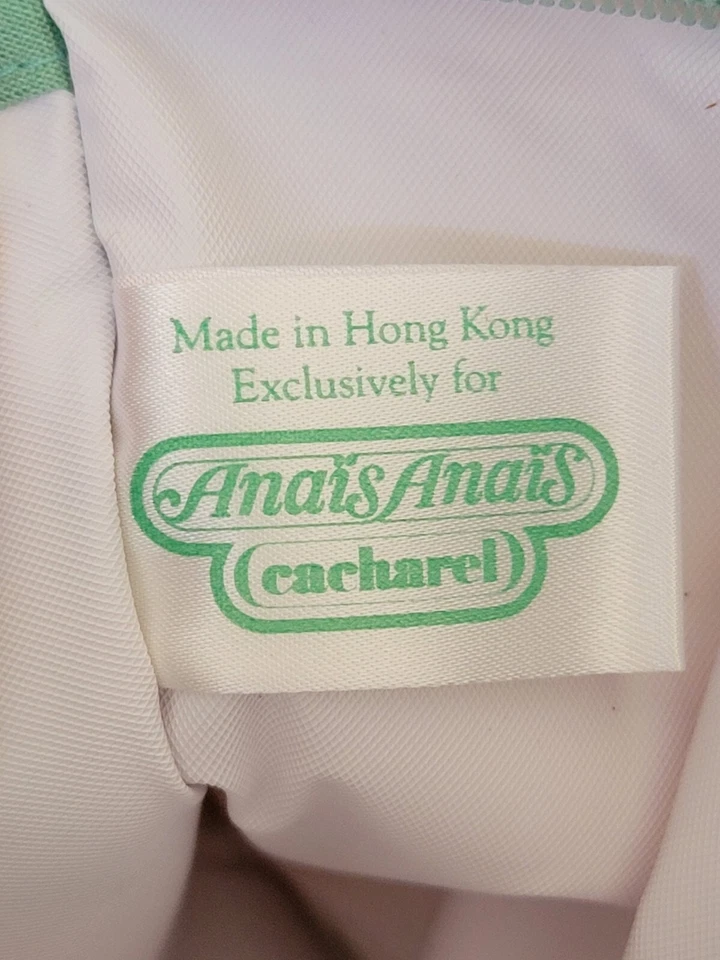 Paquete de 3 bolsas de cosméticos Anais Anais Cacharel vintage con mini eau de parfum*leer Foto 4 de 4