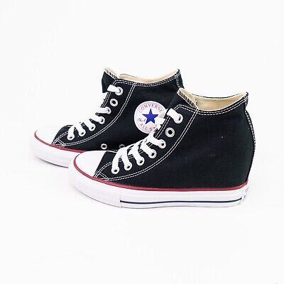 Converse Chuck Taylor All Star Hidden Heel Wedge Shoes Black Womens Size 6.5 eBay