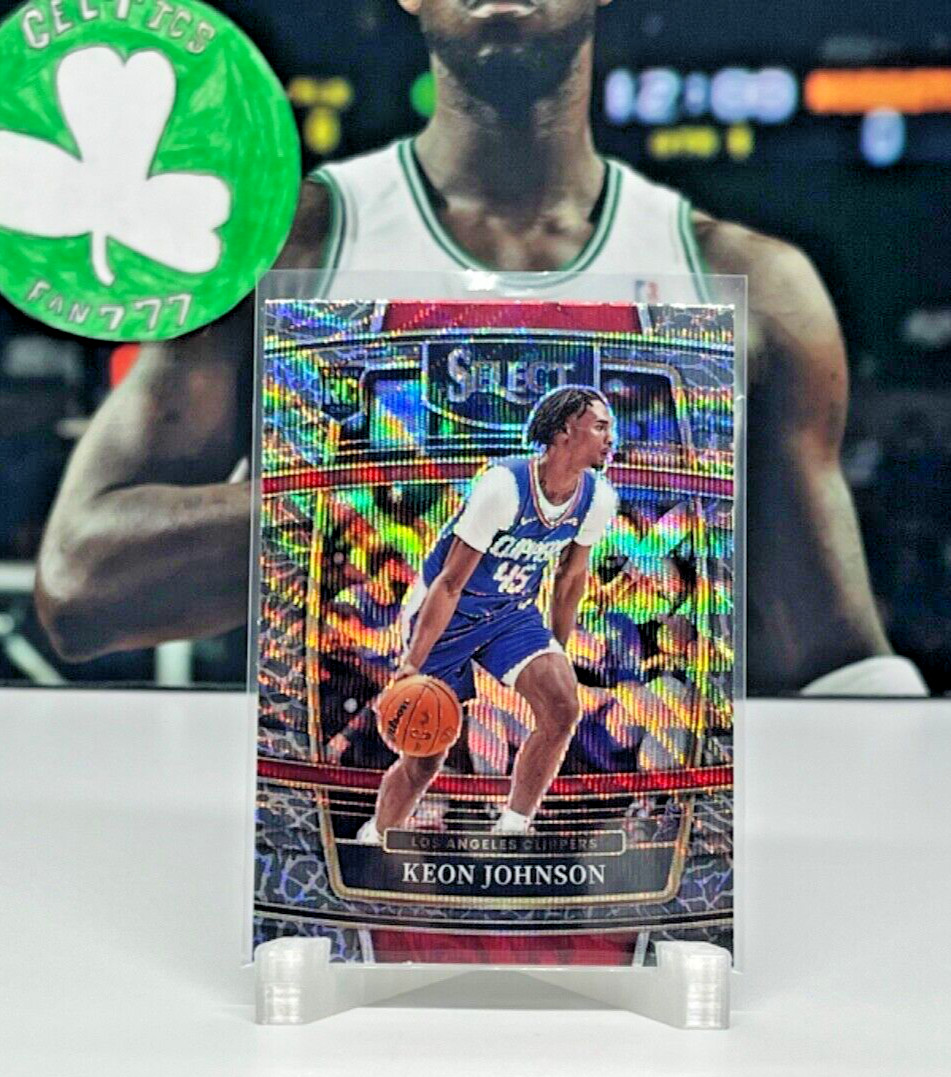 2021 Panini Select Keon Johnson Elephant Print Prizm Rookie RC #40 SSP CASE HIT!