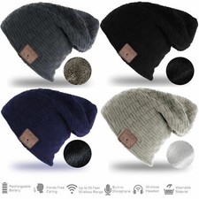 Bluetooth Beanie Hat Wireless Headphone Music Headset Hat Speaker Mic