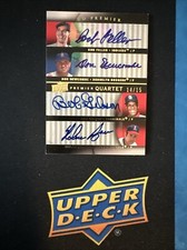 2008 UPPERDECK PREMIER QUAD NOLAN RYAN NEWCOMBE GIBSON FELLER QUAD AUTO /15