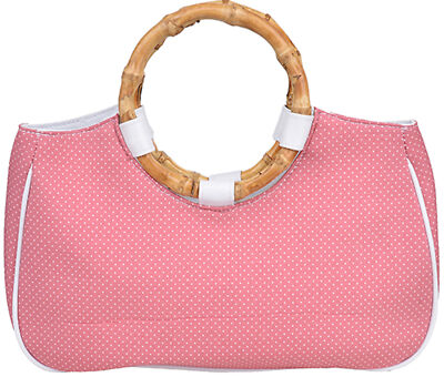 Küstenluder Polka Dots Punkte Tiki VINTAGE 50s BAMBOO Bag Tasche Rockabilly Alt