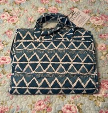 NEW Seabird Society Sunshine Daydream Travel Carry-All Turqoise Geo Trubal Print