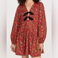 $425 NWT Rhode Red Annette Dress in Kalahari Floral Sz Medium M