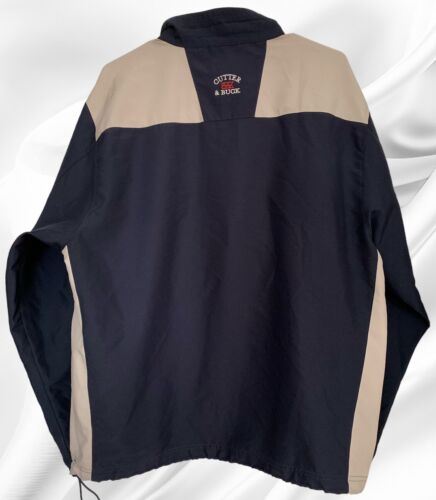 Vtg Cutter & Buck 65th Senior PGA Windbreaker Mens Golf Sz M Black & Beige EUC - Picture 2 of 21