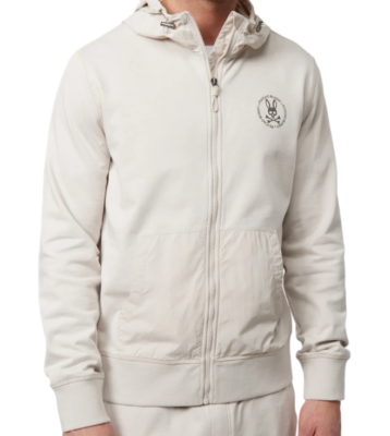 PSYCHO BUNNY SWEATER BEIGE PSYCHO BUNNY YEWDALE HOODIE B6H129Y1FT