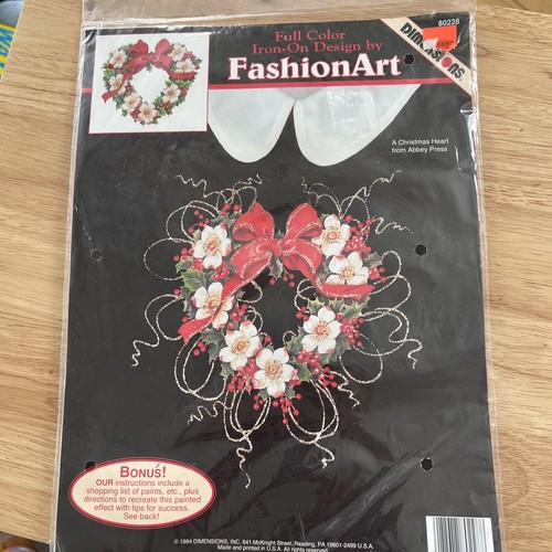 A Christmas Heart Ironon From Abbey Press 1994 Dimensions Holiday