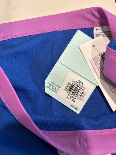 Dicks Sporting Goods Girls Blue Swim Shorts Elastic Waist Drawstring Size L NWT - Picture 5 of 7