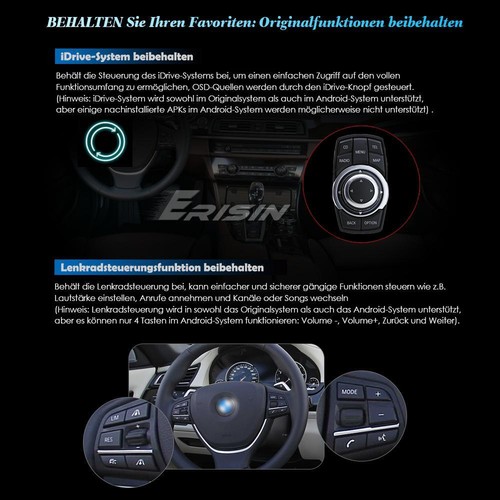 8-Kern 64GB Autoradio Android 13 GPS DAB BMW 3er E90 E91 E92 5er E60 E61 E63 E64 - Bild 11 von 24