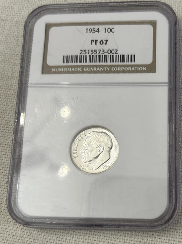 Jido “Jack”s 1954 NGC Proof67 deep mirror Like dime still very inexpensive! Kool