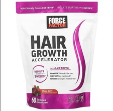 Force Factor Hair Growth Accelerator Soft Chews, Hair Growth Vitamins for Women