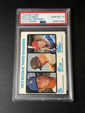 Mike Schmidt HOF Signed Autograph 1973 Topps Rookie Card # 615 PSA 10 Auto