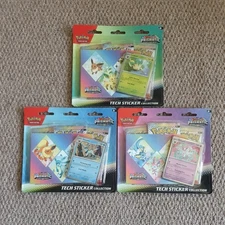 Pokémon TCG Prismatic Evolutions Tech Sticker Collection X3 • New & Sealed 