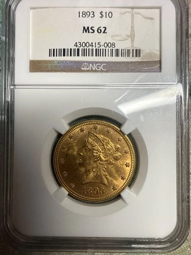 1893-P Liberty Eagle — photo from the most recent tracked eBay sale