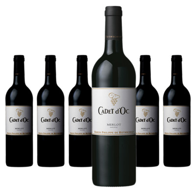 6 x Rothschild Cadet d'Oc Merlot   2024