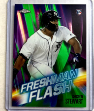 Green Refractor #/99- 2019 Topps Chrome #FF-2 Christin Stewart Rc Freshman Flash