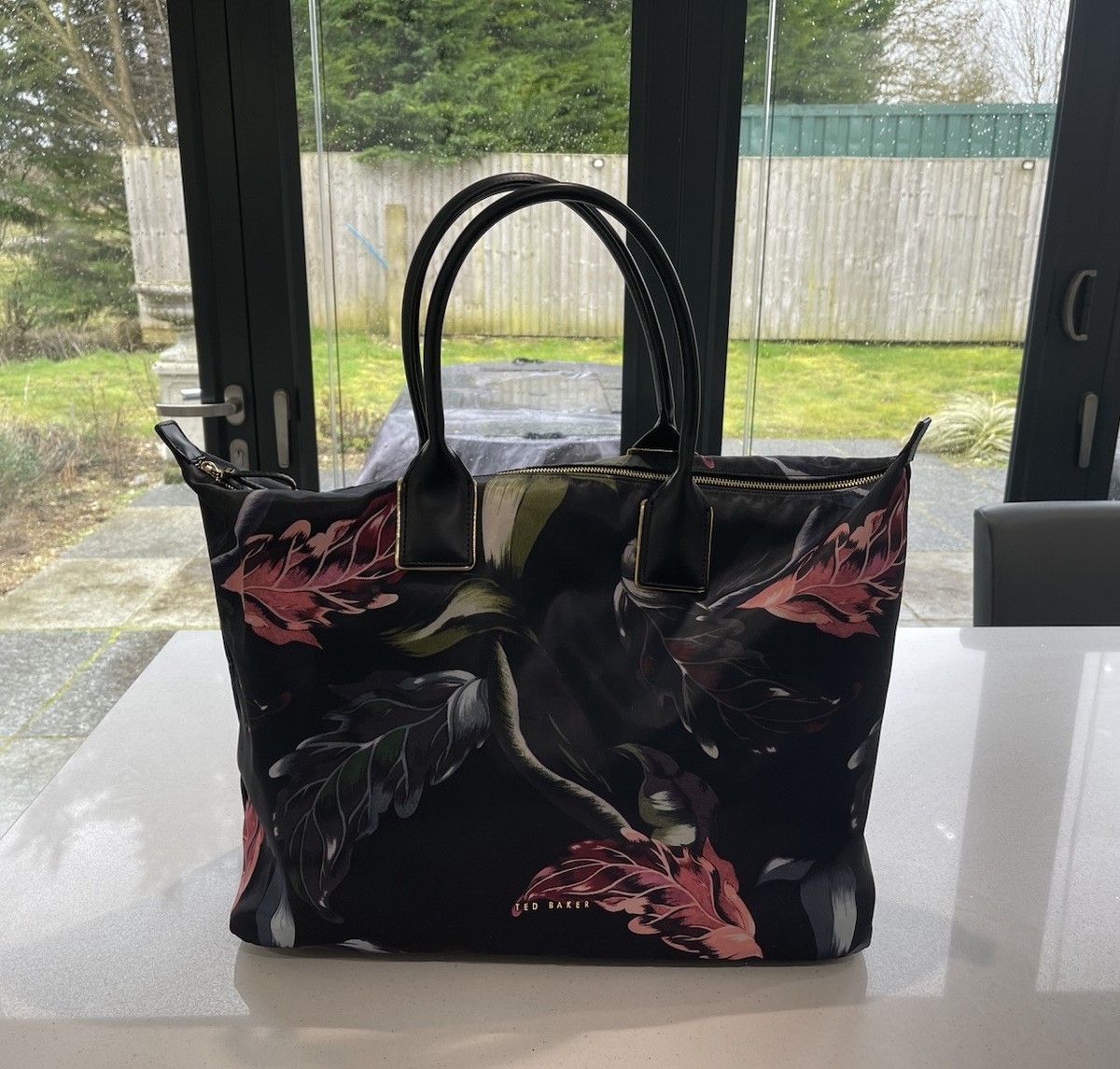 Ladies Ted Baker Large, Black, Eden, Nylon Tote Or Weekend Bag RRP £109