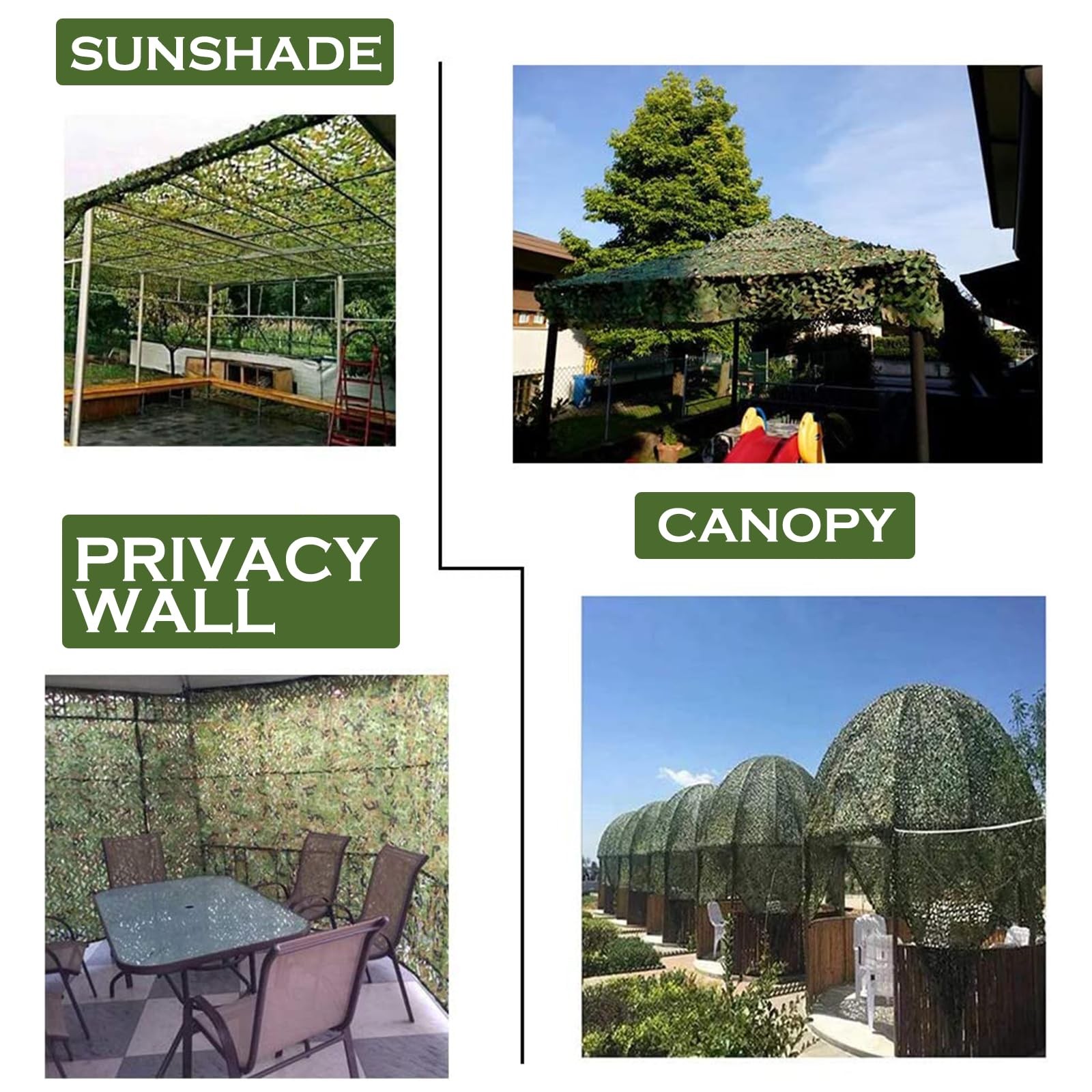 4m x 6m Camping Camouflage Netting Military Camo Sunshade Mesh Hunting Car Cover