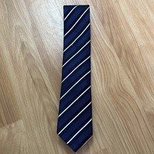 Donald J Trump Signature Collection Men  s Silk Tie Necktie Blue Striped