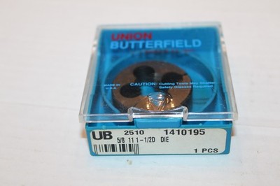 Union Butterfield 1410195 ROUND SPLIT HSS THREAD DIE 5/8  NC 11 -  NEW