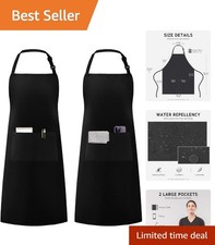 Durable Polyester Chef Apron for Home  Garden - Adjustable with Storage Pockets