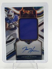 JACKSON HAWES 2025 SELECT RPA ROOKIE PATCH WHITE PRIZM RC AUTO /75