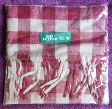 NIP - Starbucks "Best Fall Ever" PROMOTIONAL Red Plaid Scarf