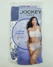 Jockey Elance Cotton Comfort Hipster Panties Womens Small S/5 3 Pack Floral