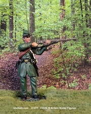W.Britain 31477 1st U.S. Berdan's Sharpshooter, Standing Firing Britains