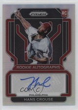 2022 Panini Prizm Rookie Auto Silver Prizm Hans Crouse #RA-HC Auto 06rp