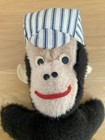 Vintage Commonwealth Toy Monkey W/Hat Stuffed Animal Old Fashioned — photo 3