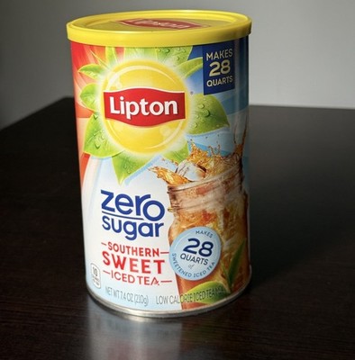 Discontinued Rare HTF Lipton Zero Sugar Southern Sweet Tea 7.4oz 28 Quarts