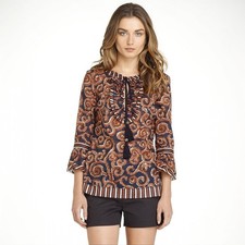 Tory Burch ruffle tunic Size 6