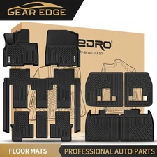 Floor Mats for 2022-2025 Kia Carnival MPV Trunk Mat w/Backrest Mat All-Weather