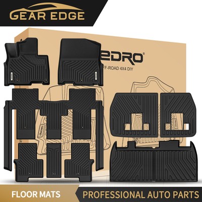 Floor Mats for 2022-2026 Kia Carnival MPV Trunk Mat w/Backrest Mat All-Weather