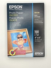 Epson Glossy Photo Paper 4IN x 6IN Inkjet 100 Sheets NEW