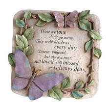 Evergreen Those We Love Don't Go Away Garden Memorial Stone  Outdoor Safe 