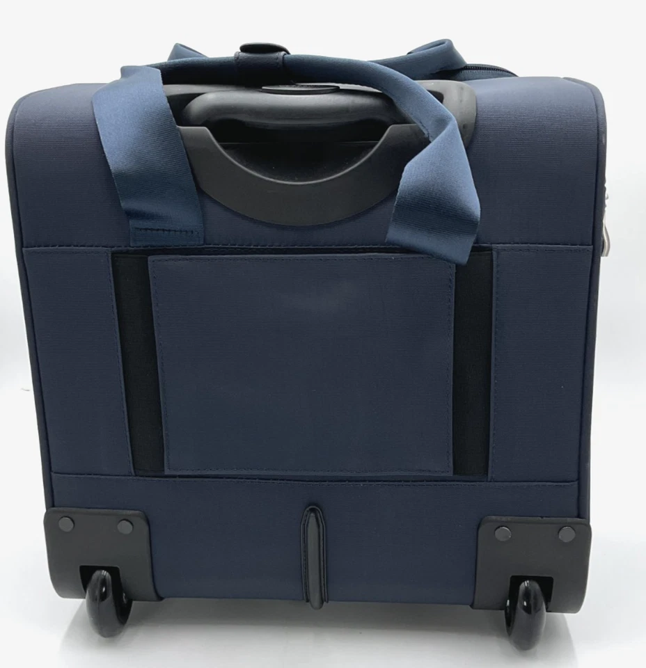 Maleta Baggallini 2 ruedas debajo del asiento azul marino Foto 3 de 4