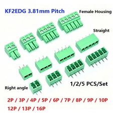 2/3/4/5/6/7/8/9-16P 3.81mm Pitch KF2EDG Terminals Block M F PCB Screw Connectors