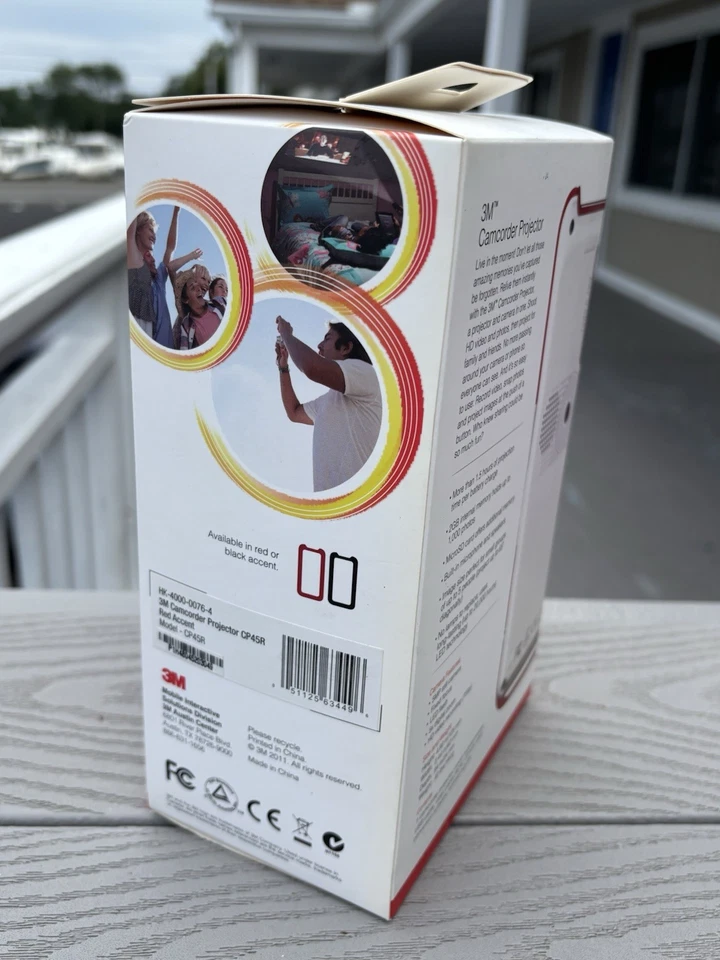 3M Camcorder Projector CP45 (2 GB) High Definition Camcorder Red Accent - NEW - Image 3 of 4