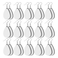 Water Drop Shape Pendants with Earring Hooks Suitable for Diy Jewelry