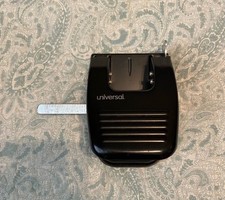 Universal Black Two Hole Puncher Heavy Duty Paper Hole Punch Office Art Craft