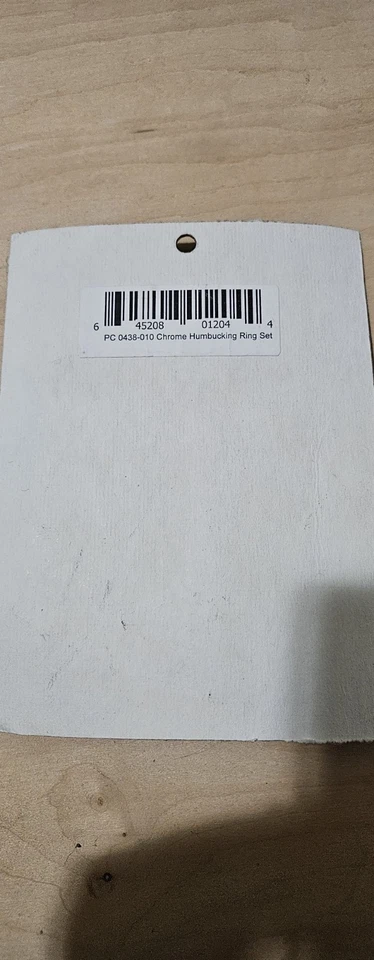 NEW - Set of 2 Humbucking Pickup Rings, Curved - CHROME - Image 2 of 3