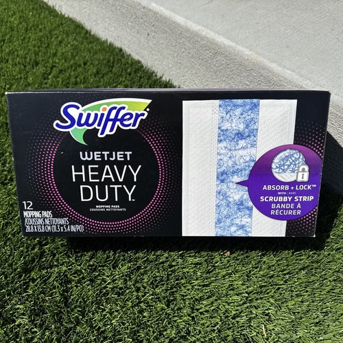 NEW Sealed Swiffer Wet Jet Heavy Duty Mopping Pads 12 count Box